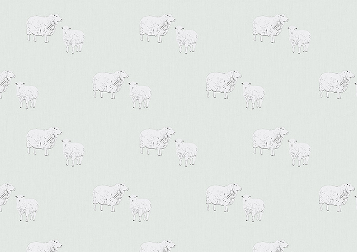 Little Lambs, Grassland - Twist&Fit Roller Blind - Image 6